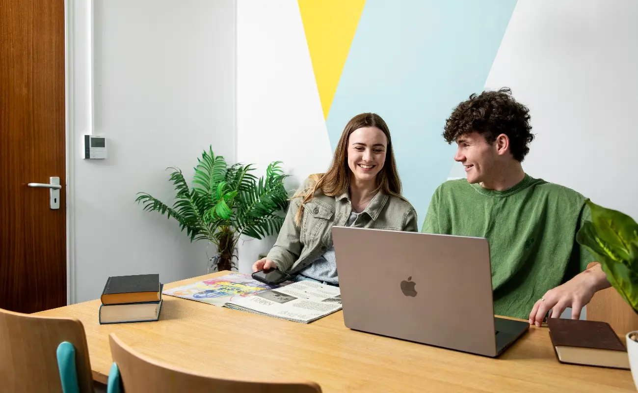 Students in the study area