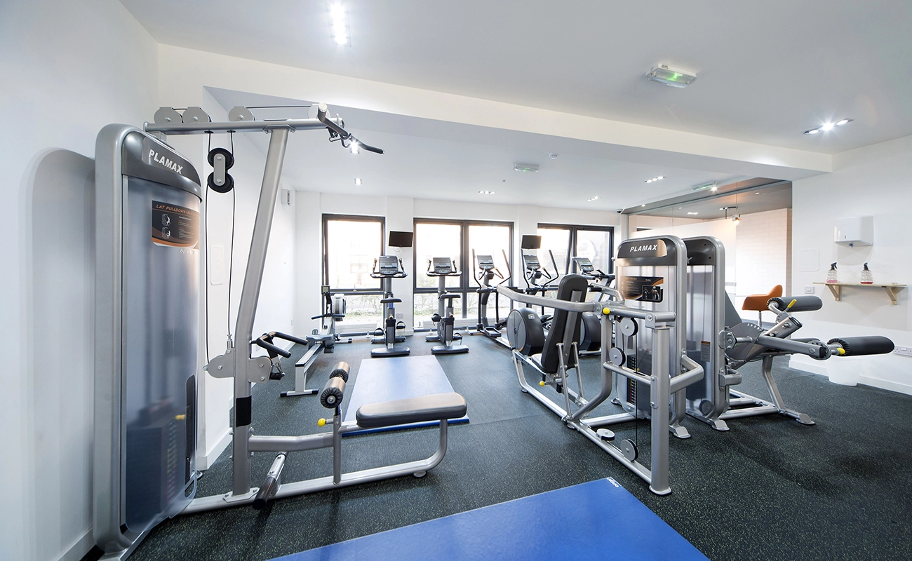 Gym weights and cardio area