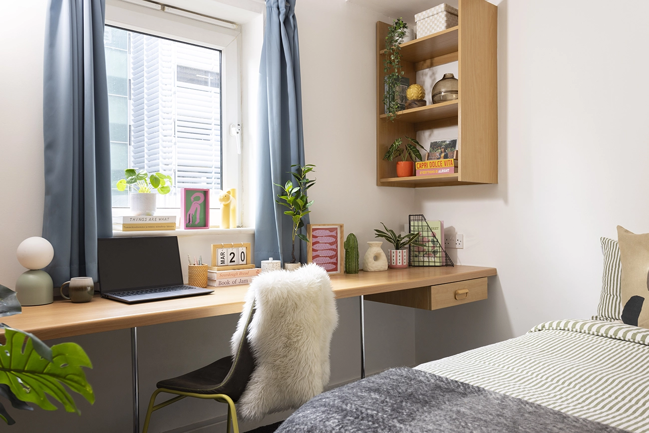 Study space in an Ensuite Premium Range 2 room